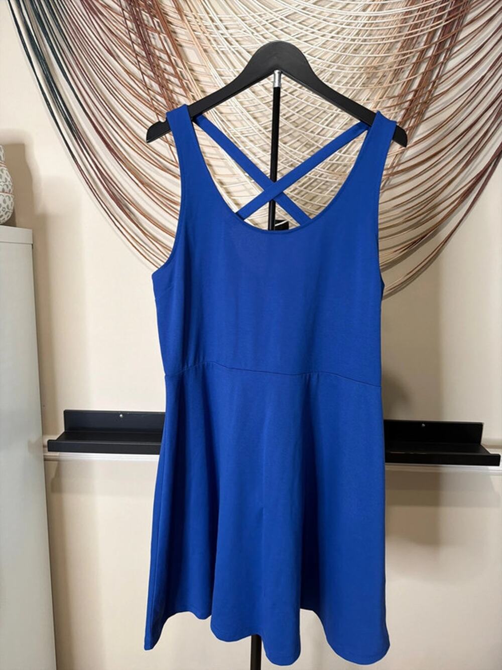 3 for $9 H&M blue fit and flare dress EUC XL 3295